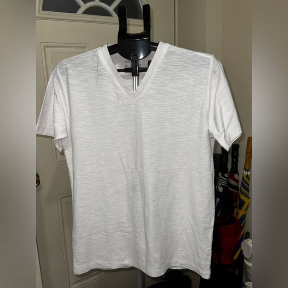 Classic White V-Neck Tee
